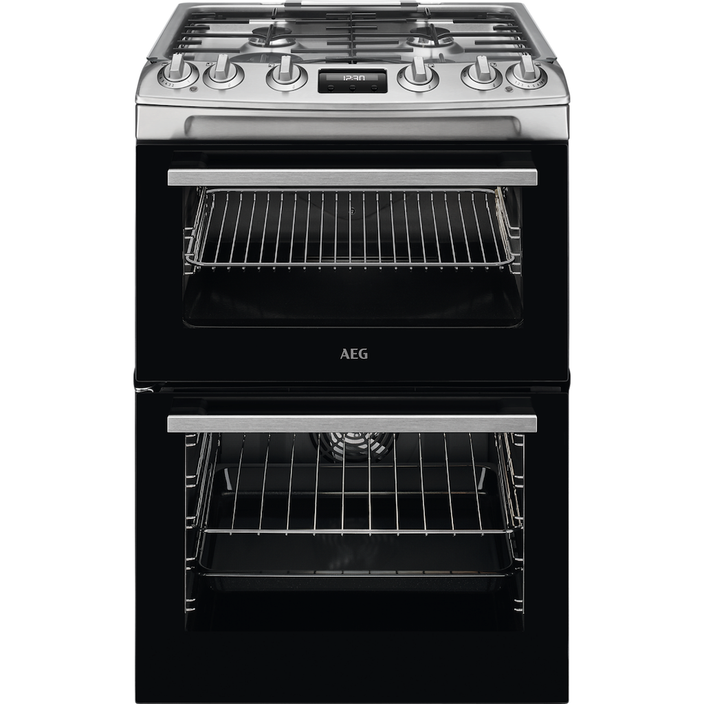 AEG CKX6540ACM 60cm Dual Fuel Double Cooker