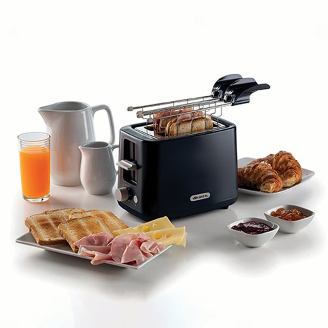 Ariete AR0157 2 Slice Breakfast Line Toaster - Dark Grey