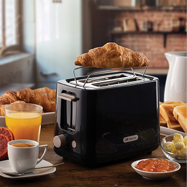 Ariete AR0157 2 Slice Breakfast Line Toaster - Dark Grey