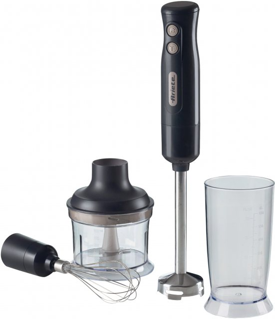 Ariete AR0601 700W 3-In-1 Hand Blender Whisk & Chopper - Dark Grey