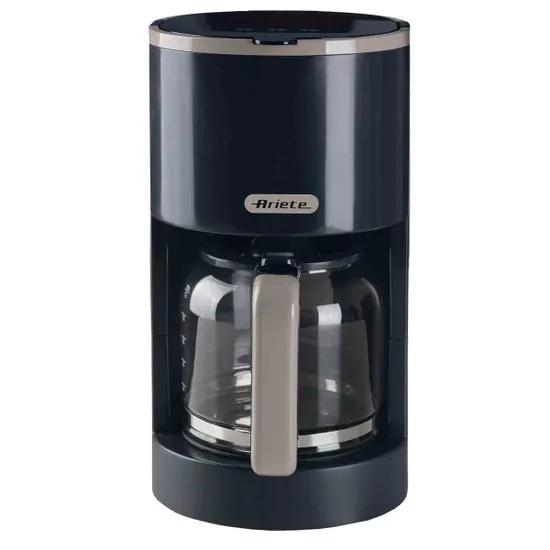 Ariete AR1394 12 Cup Breakfast Line Drip Coffee Machine - Dark Grey