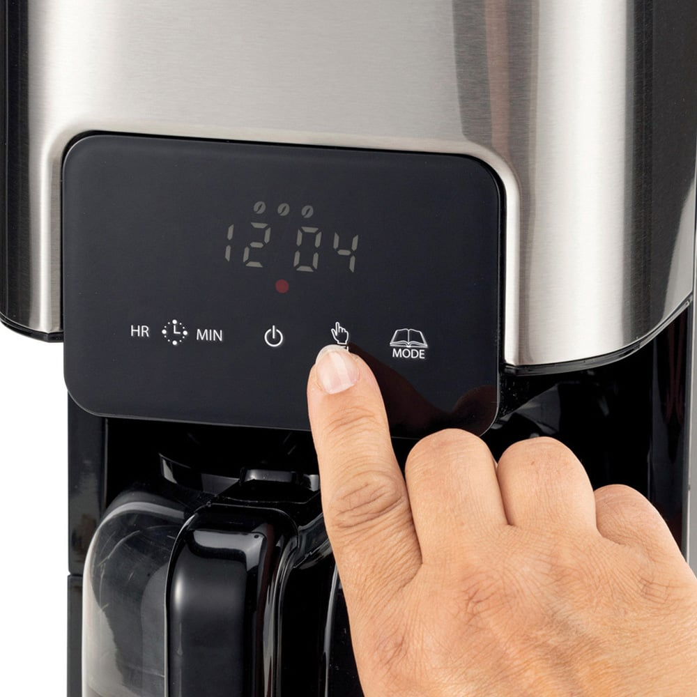 Ariete AR1398 900W Digital Filter Coffee Machine - Black & Stainless Steel