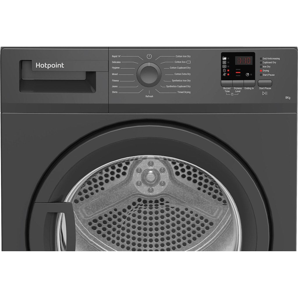 Hotpoint CHDC82GGGDUK 8kg Condenser Tumble Dryer - Graphite