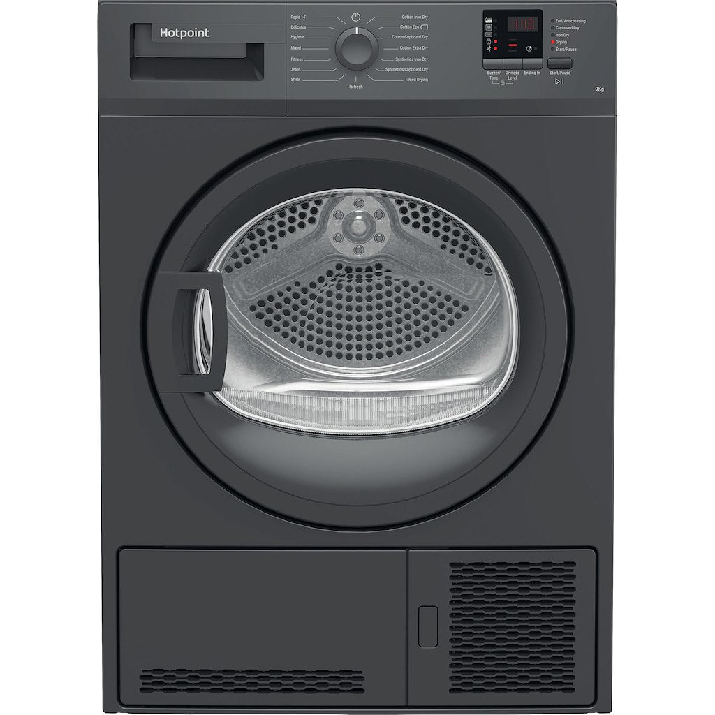 Hotpoint CHDC92GGGDUK 9kg Condenser Tumble Dryer - Graphite