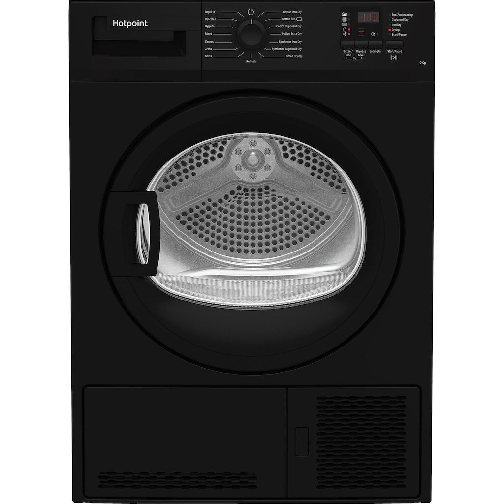 Hotpoint CHDC92BBGDUK 9kg Condenser Tumble Dryer - Black