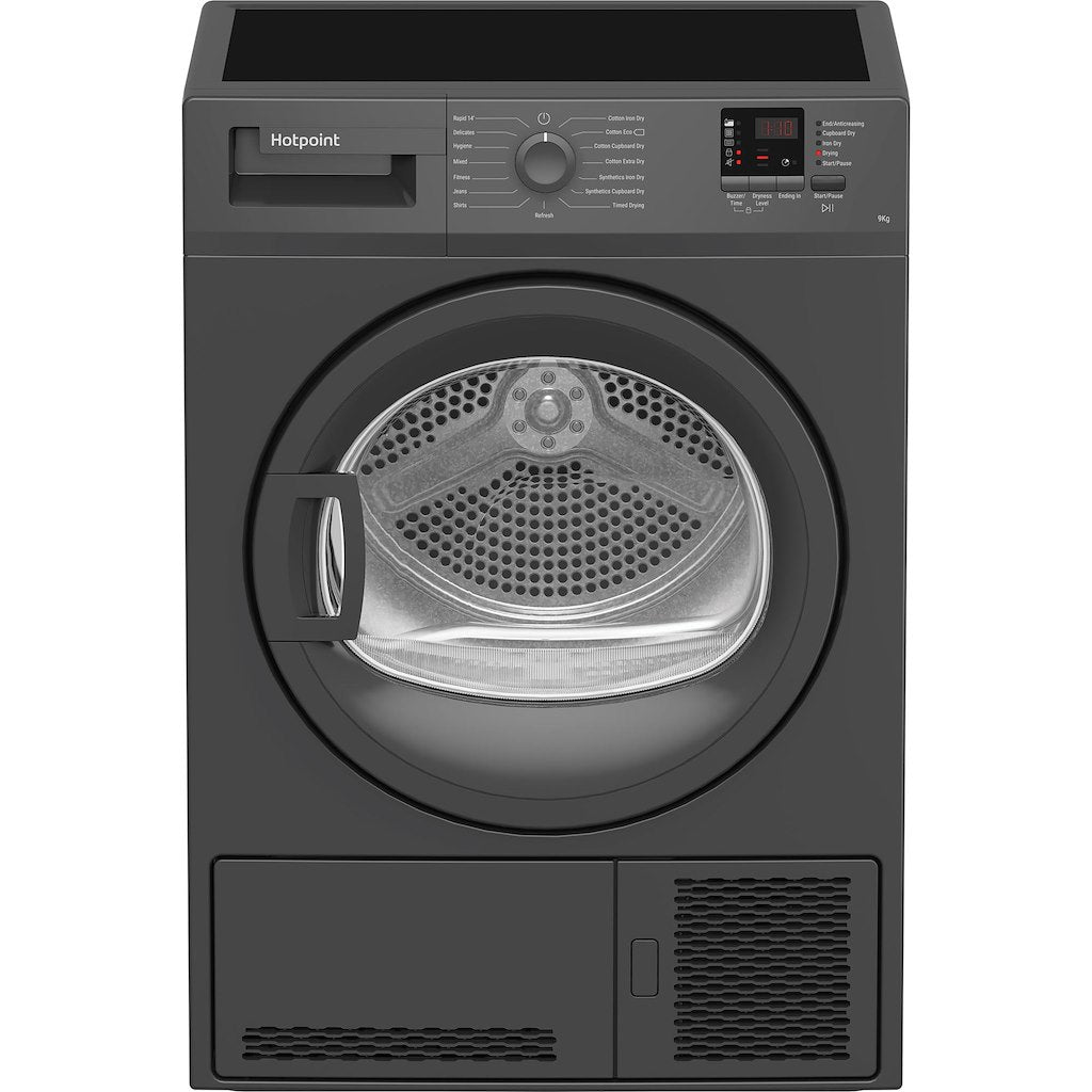 Hotpoint CHDC92GGGDUK 9kg Condenser Tumble Dryer - Graphite