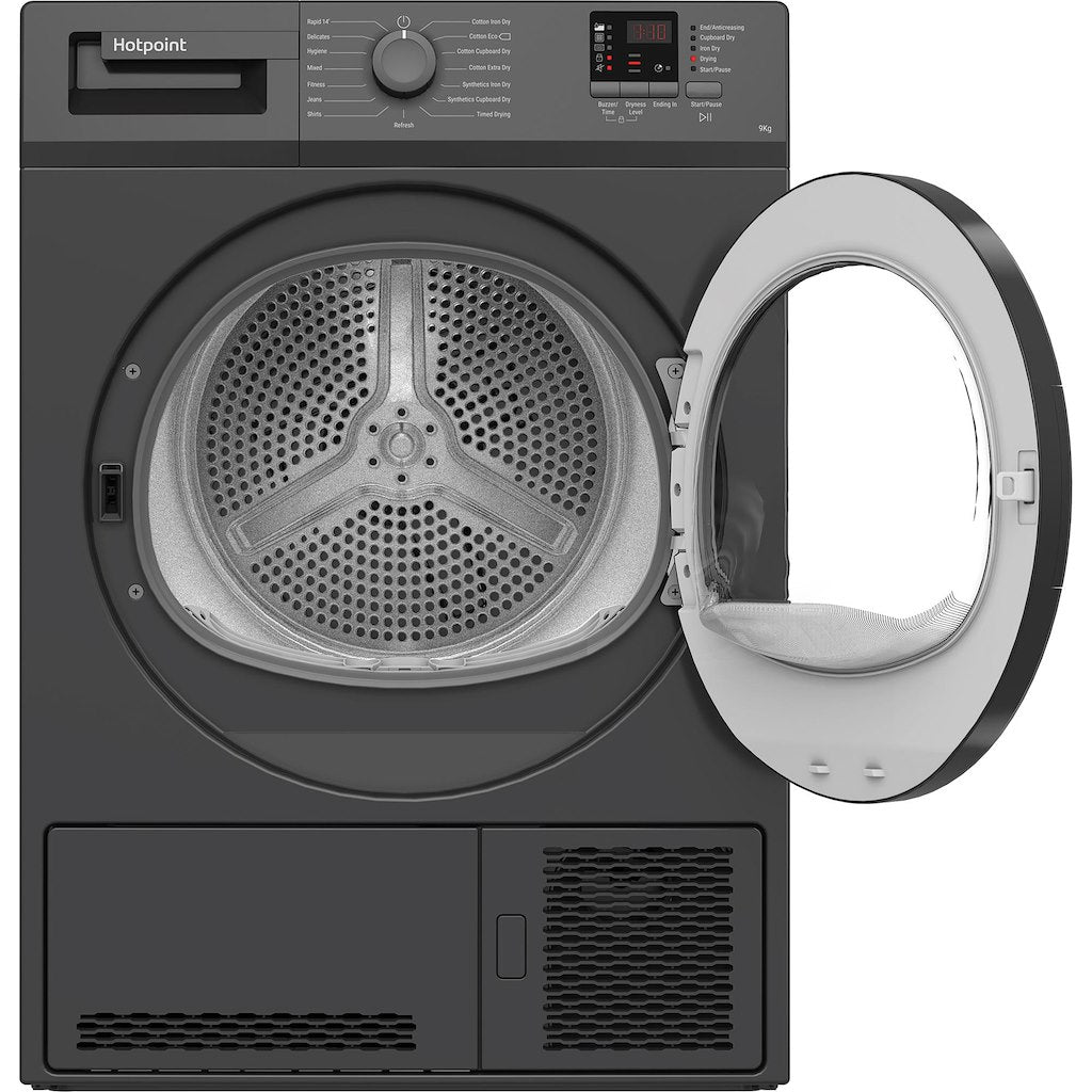 Hotpoint CHDC92GGGDUK 9kg Condenser Tumble Dryer - Graphite