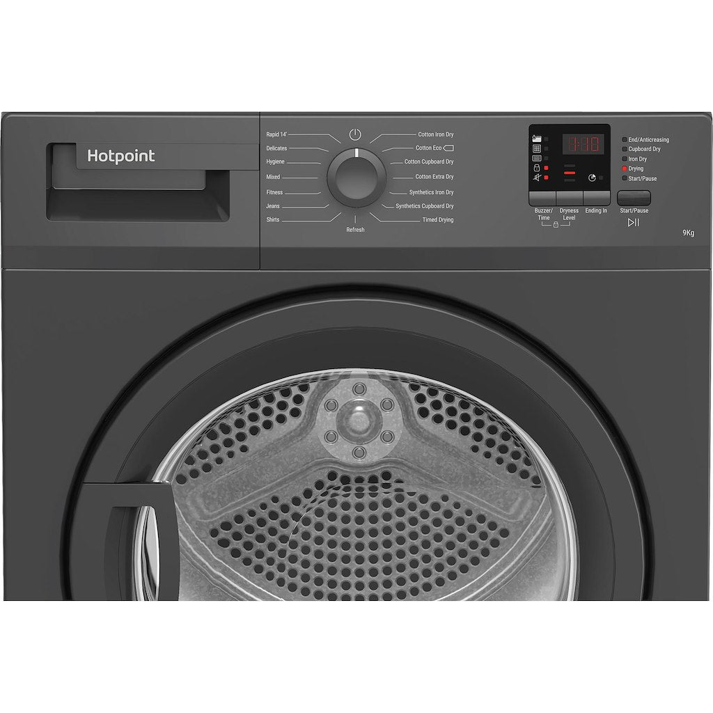 Hotpoint CHDC92GGGDUK 9kg Condenser Tumble Dryer - Graphite