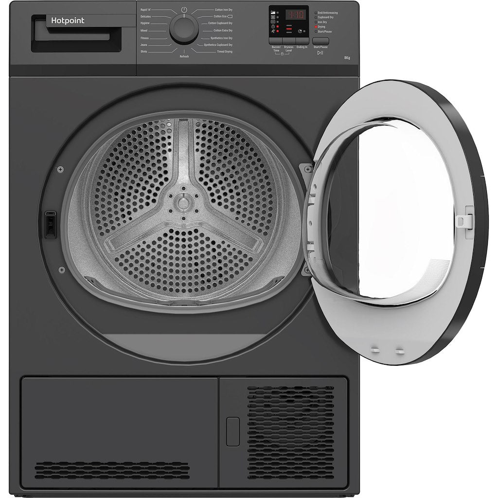 Hotpoint CHDC82GGGDUK 8kg Condenser Tumble Dryer - Graphite